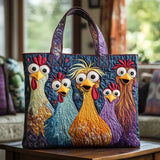 Artisanal Bag - Five Colorful Hens