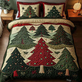3-Piece Quilted Bedding Set - Forest of Joy