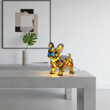 Radiant Bulldog Stained Glass