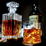 Whiskey Bottle and Glass Set