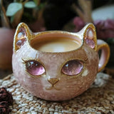 Chic Mug with Cat Pattern