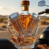 V Twin Engine Whiskey Bottle