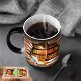 Ceramic Mug with Enchanted Shelf and Thermal Effect
