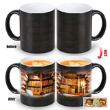 Ceramic Mug with Enchanted Shelf and Thermal Effect