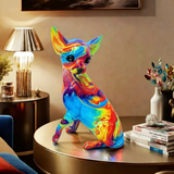 Animated Resin Table Lamp - Chihuahua
