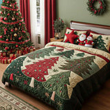 3-Piece Quilted Bedding Set - Forest of Joy