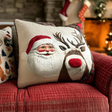 Quilted Cushion Cover - Frosty Vigil