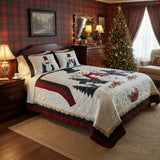 3-Piece Quilted Bedding Set - Snow Friends