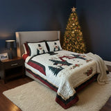 3-Piece Quilted Bedding Set - Snow Friends