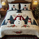 3-Piece Quilted Bedding Set - Snow Friends