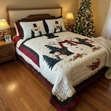 3-Piece Quilted Bedding Set - Snow Friends