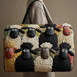 Quilted Cool Sheep Travel Bag