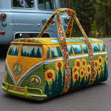 Quilted Hippie Sunflower Travel Bag