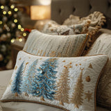 Quilted Cushion Cover - Festive Forest