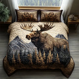 3-Piece Quilted Bedding Set - Forest Animals