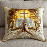Quilted Cushion Cover - Prayer and Scripture