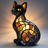 Luminous Midnight: Radiant Cat