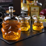 Whiskey Bottle Set with Glass