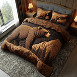 3-Piece Quilted Bedding Set - Wild Trails