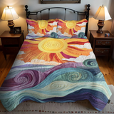 3-Piece Quilted Bedding Set - Solar Charm