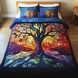 3-Piece Quilted Bedding Set - Tree of Life