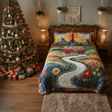 3-Piece Quilted Bedding Set - Vintage Journey