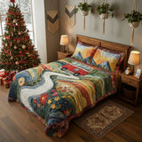 3-Piece Quilted Bedding Set - Vintage Journey