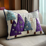 Quilted Cushion Cover - Winter Amethyst