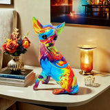 Animated Resin Table Lamp - Chihuahua