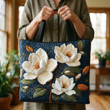 Quilted Artisanal Bag - Delicate Magnolia
