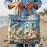 Quilted Artisanal Bag - Sea Turtles