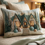 Quilted Cushion Cover - Crystal Morning